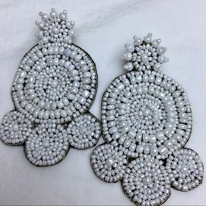 Carmen Pearl Bead Drop Earrings